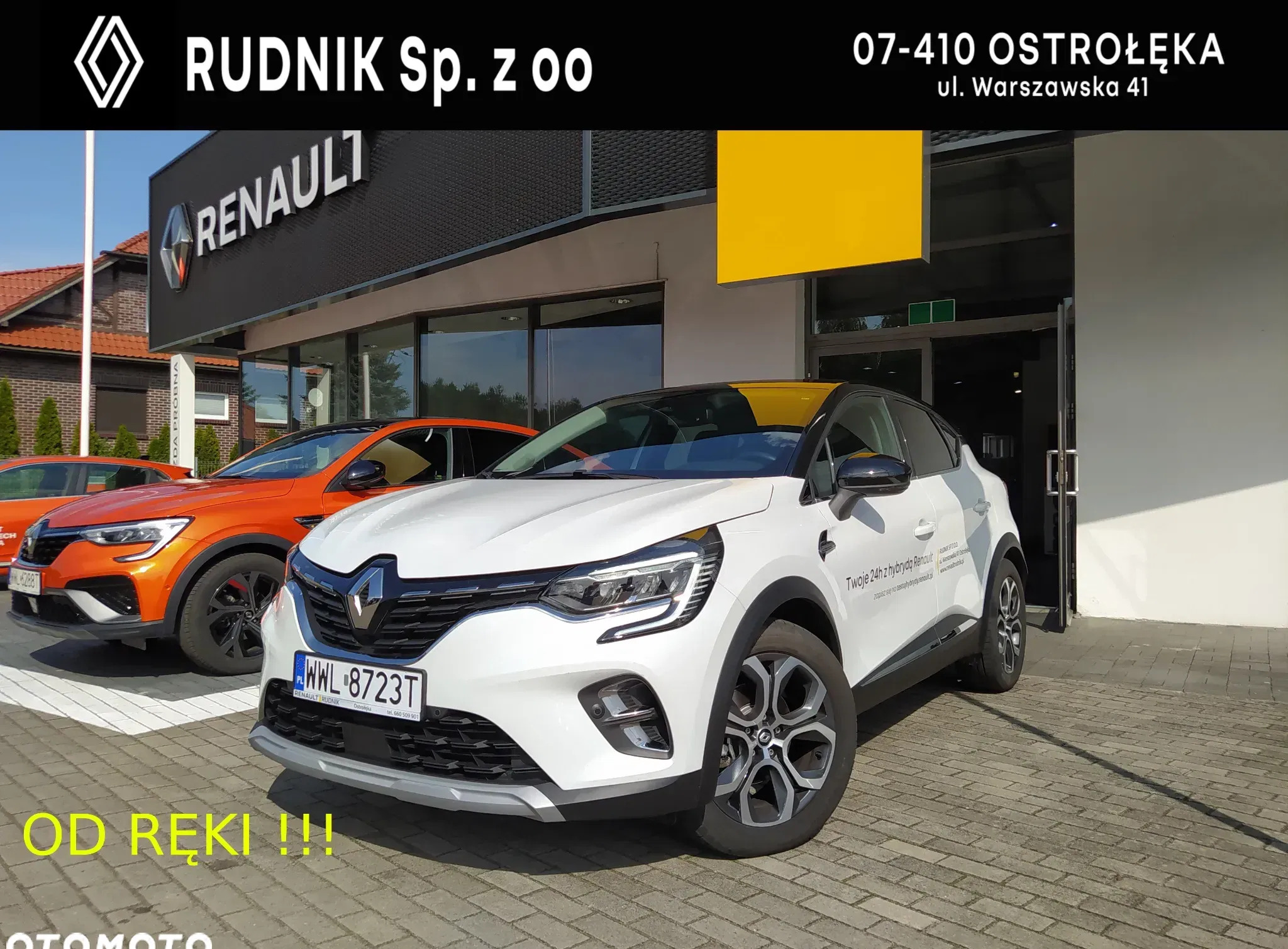 renault białobrzegi Renault Captur cena 108500 przebieg: 16058, rok produkcji 2022 z Białobrzegi